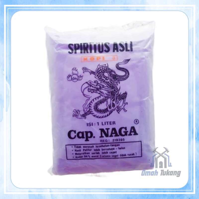 Spirtus NAGA 1 Liter ASLI + Bubbe Wrap + Box