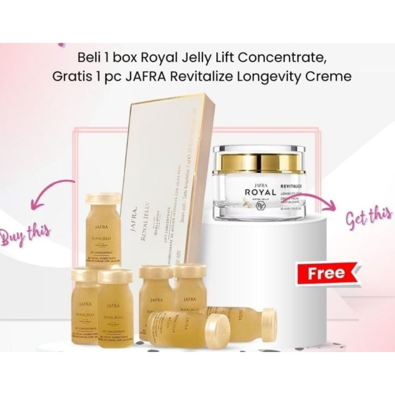 [PROMO] 1 Box Serum RoyalJelly Lift Concentrate FREE Revitalize Longevity Cream