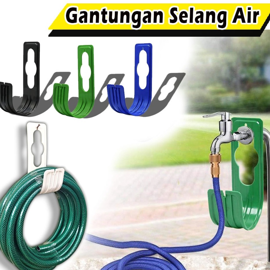 YtI Gantungan Selang Air Gulungan Selang Air Taman  Holder Gantungan Gulungan Selang