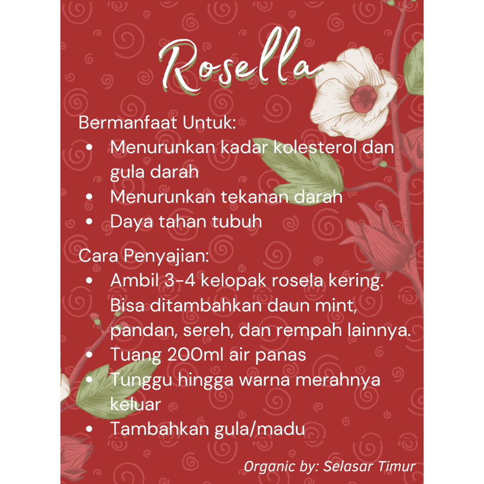 

Rosella Kering Organik Berkualitas Teh Herbal Darah Tinggi Kolesterol Bunga Rosela Merah Artisan Tea Kualitas Bagus Langsung Dari Kebun