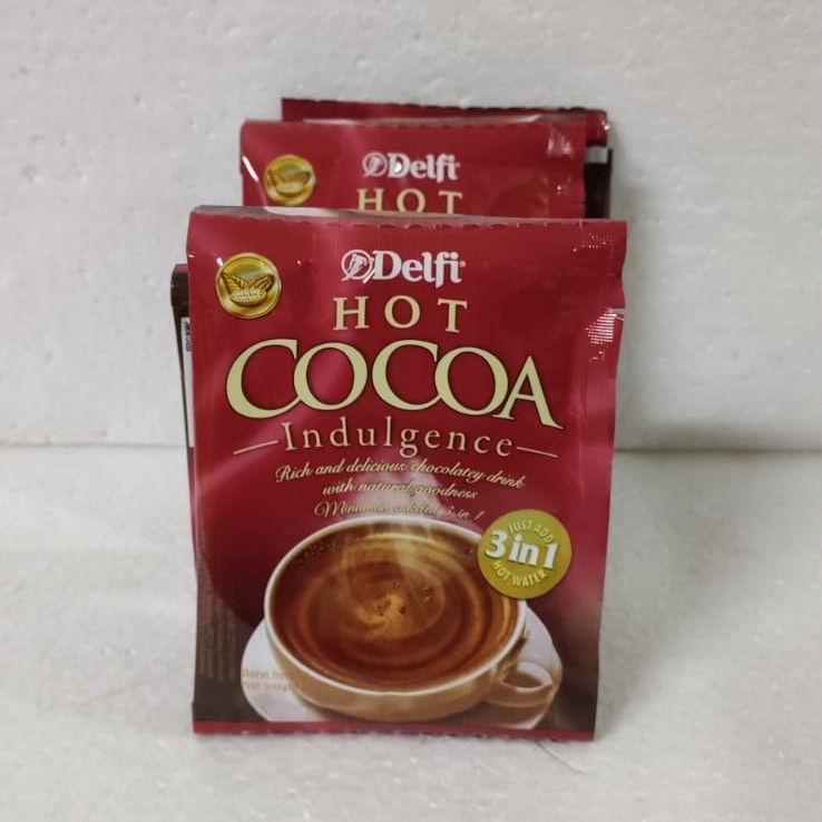 

DELFI Hot Cocoa Indulgence Minuman Serbuk Cokelat 10sachet x 25gr/DELFI HOT COCOA RENCENG/SACHET SG