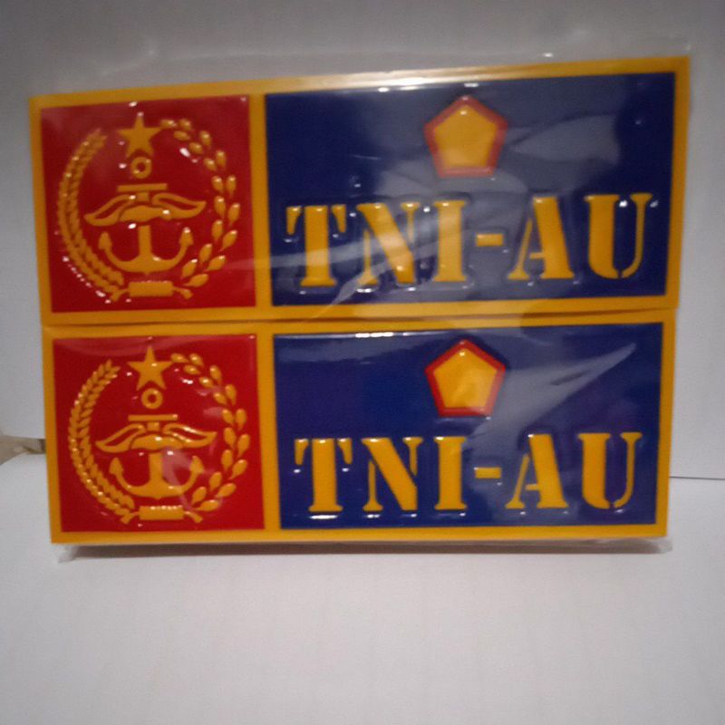 

stiker embos nopol TNI-AU