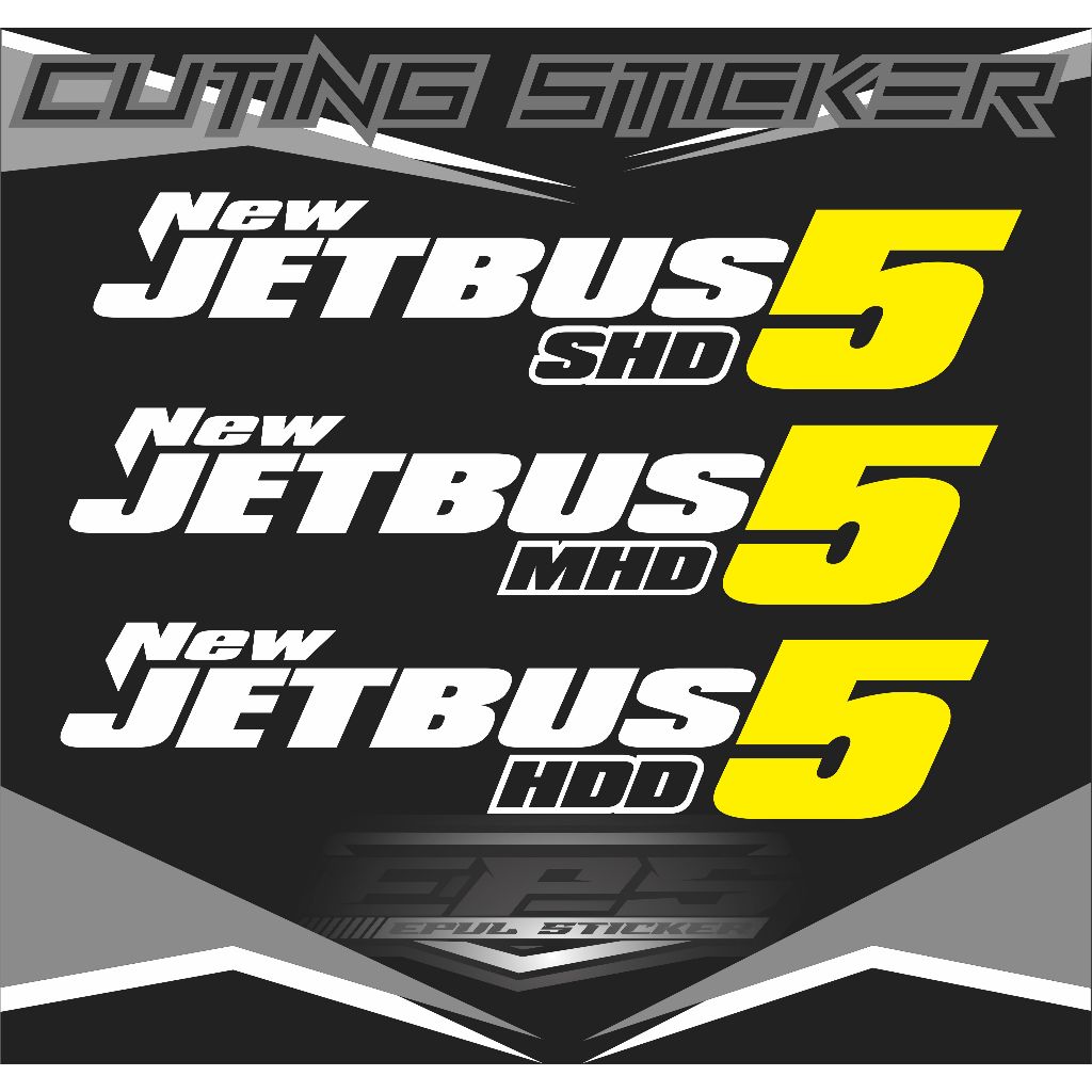 TERBARU NEW JETBUS 5,STIKER JETBUS5,STIKER CUTING JB5 STIKER CUTING