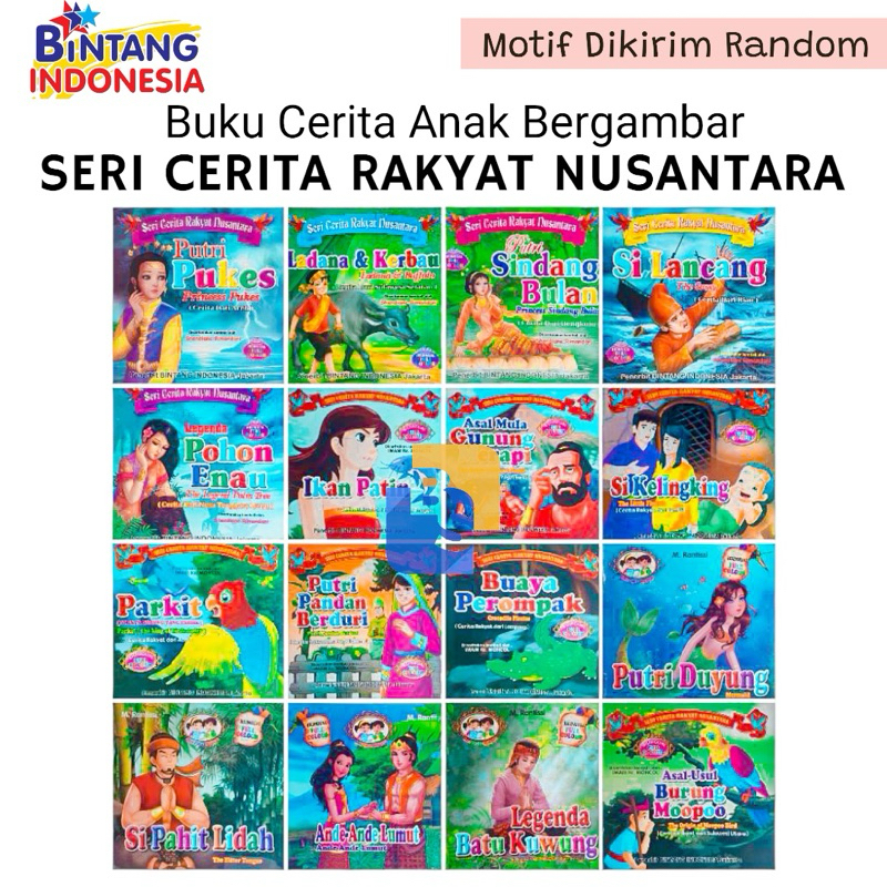 Buku Cerita Anak Bergambar Seri Cerita Rakyat Nusantara - 1 Buku