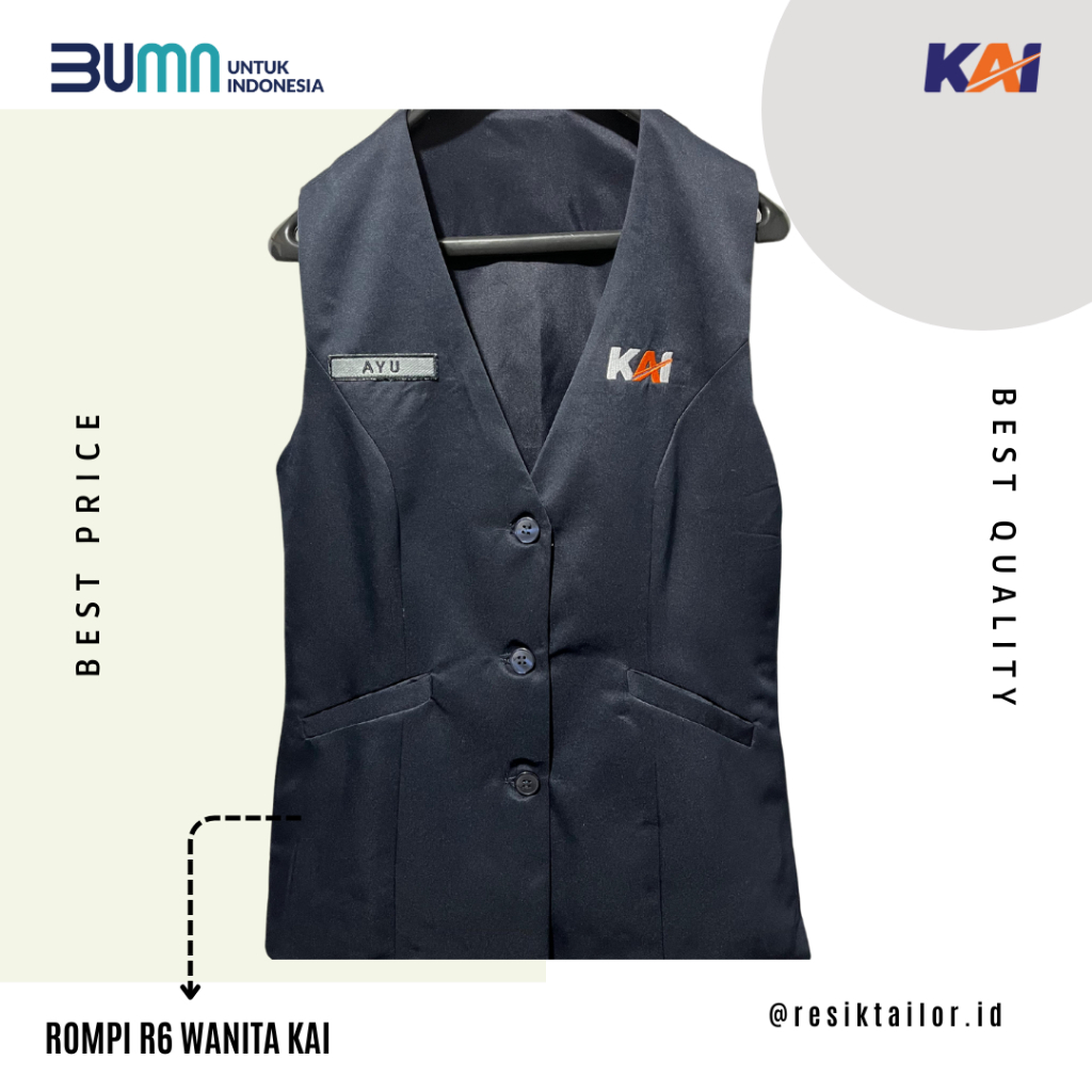 Rompi Seragam R6 Perempuan PT.KAI