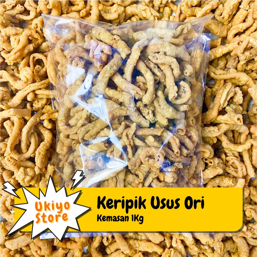 

UKIYO | KERIPIK KRIPIK USUS ORI KEMASAN 1000 GRAM 1 KG