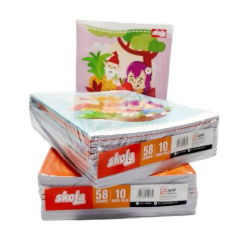 

BUKU TULIS PENDEK SKOLA BY SIDU ISI 58 LEMBAR (1 PACK ISI 10 BUKU)