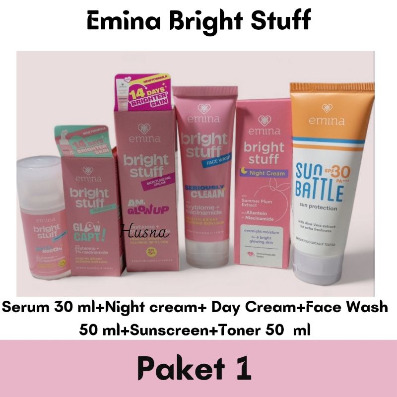 Emina Bright Stuff Series | Paket Emina Bright Stuff | Paket Skincare Emina