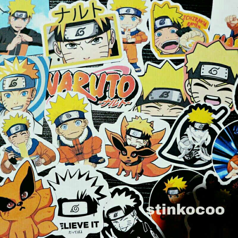 

[20 PCS] STICKER NARUTO ALL ISI 20 STICKER