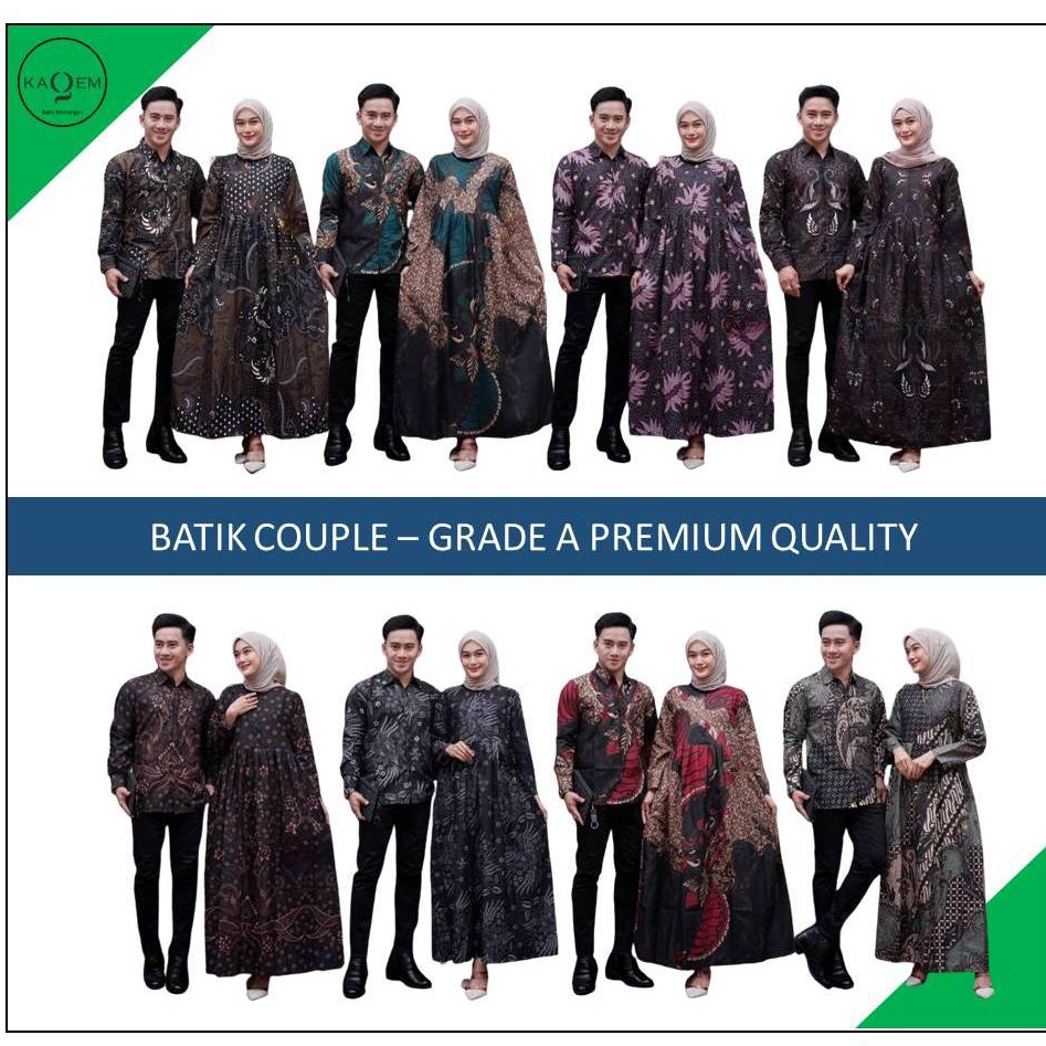 Suplier1st NEW ARRIVAL Batik Couple Sarimbit Batik Seragam Keluarga Kemeja dan Gamis New Motif