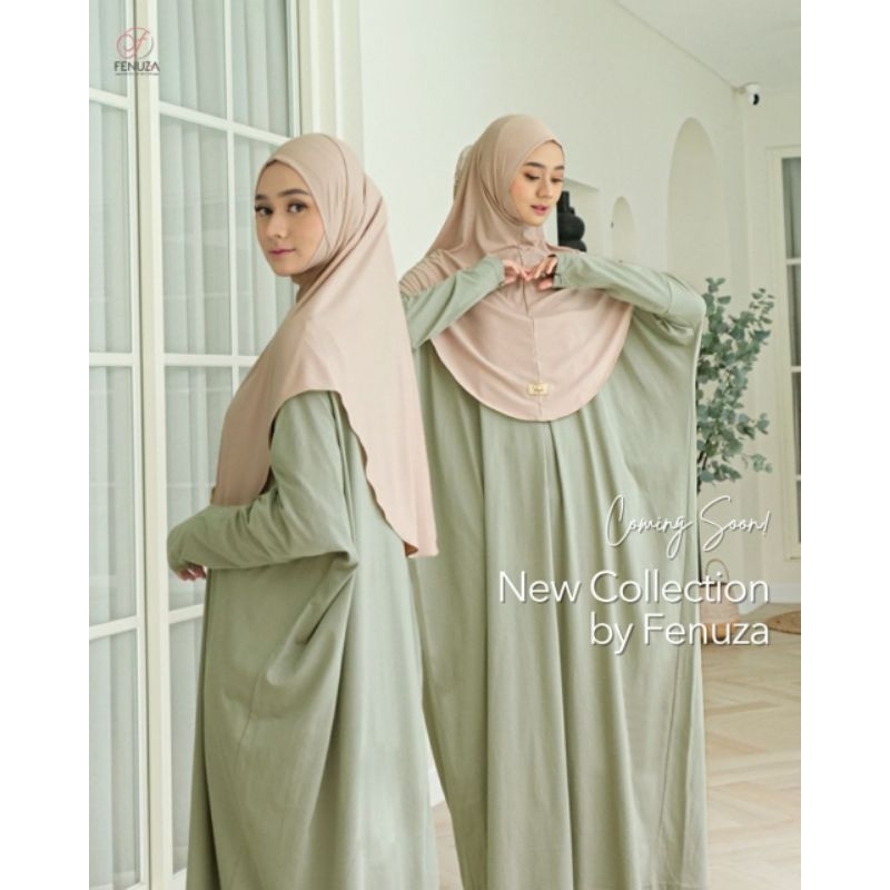 Abaya Katun Combed Casilda Abaya Fenuza Polos