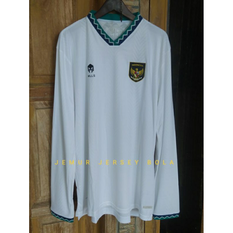 Jersey Timnas Indonesia Away 2022 Player Issue Original Mills Size 4XL