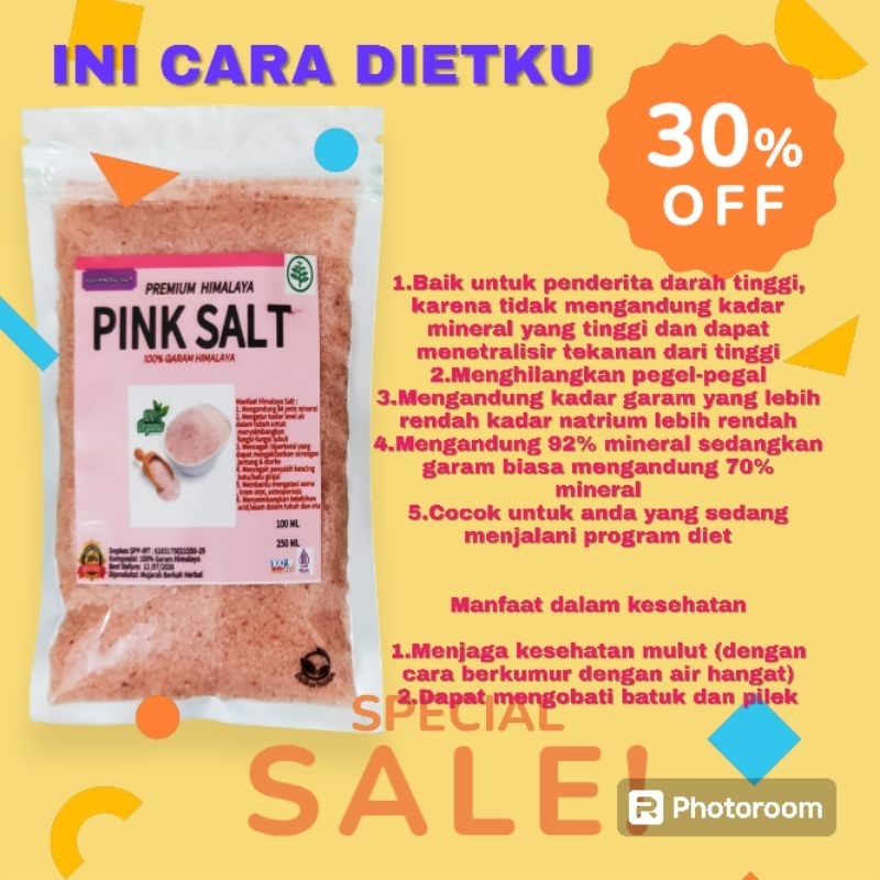 

NATURAL GARAM DIET HIMALAYA PINK SALT ORIGINAL