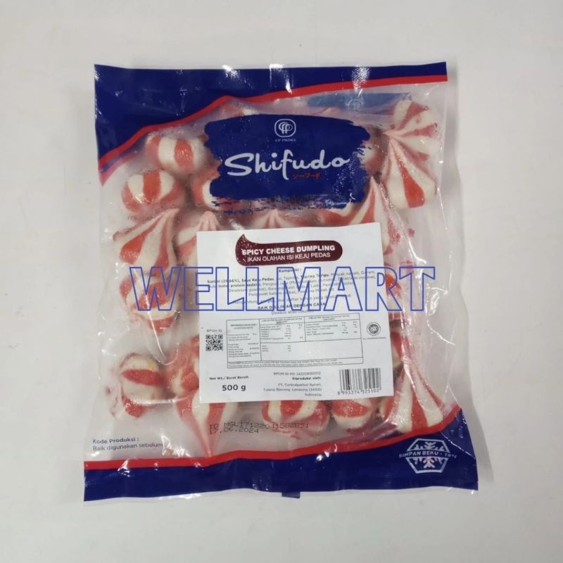 

Shifudo Spicy Cheese Dumpling 500g Halal Dumpling Ikan Isi Keju Pedas