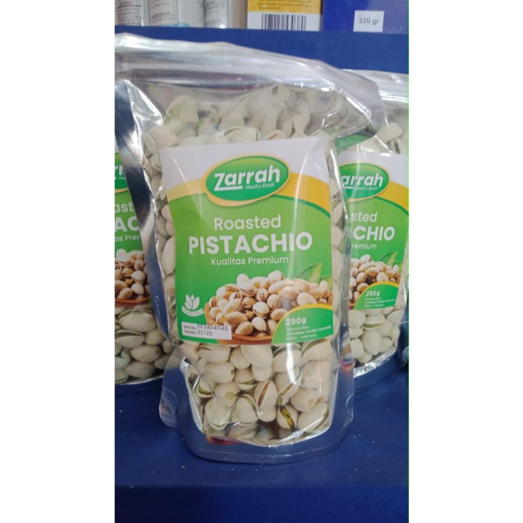 

PROMO! Kacang Pistachio Roasted Premium 250gr Zarrah Pistachio Panggang Premium Oleh-Oleh Haji & Umroh