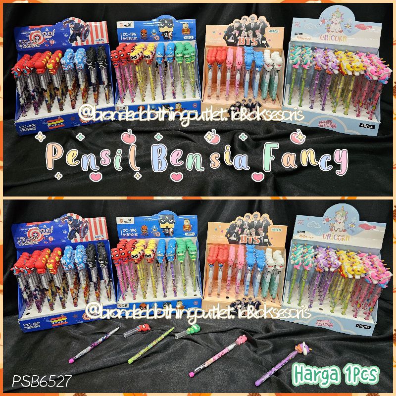 

PENSIL LANTU FANCY SUSUN SAMBUNG / PENSIL SUSUN BENSIA KARAKTER SUPER HERO BTS UNICORN / CUTE STACKING PENCIL / PSB6527