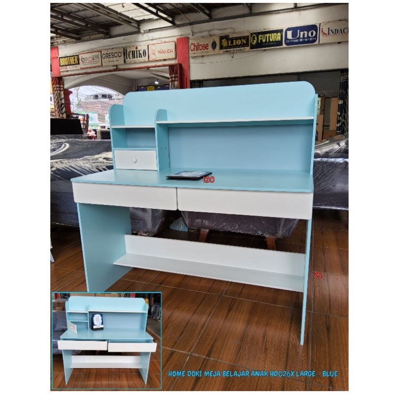 Meja Belajar Anak HD026 Xlarge-Blue Murah