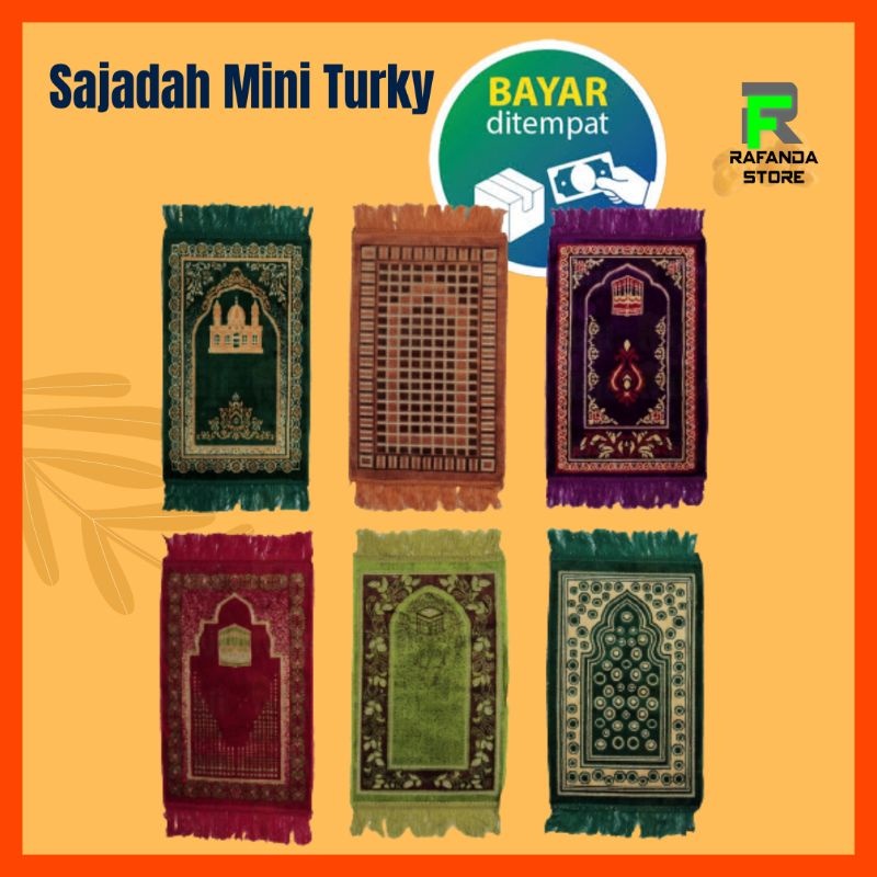 (20pc) Sajadah Sujud Turkey Mini IZMIR Sajadah Anak Import Grosir Oleh Oleh Haji Umroh Pekanbaru