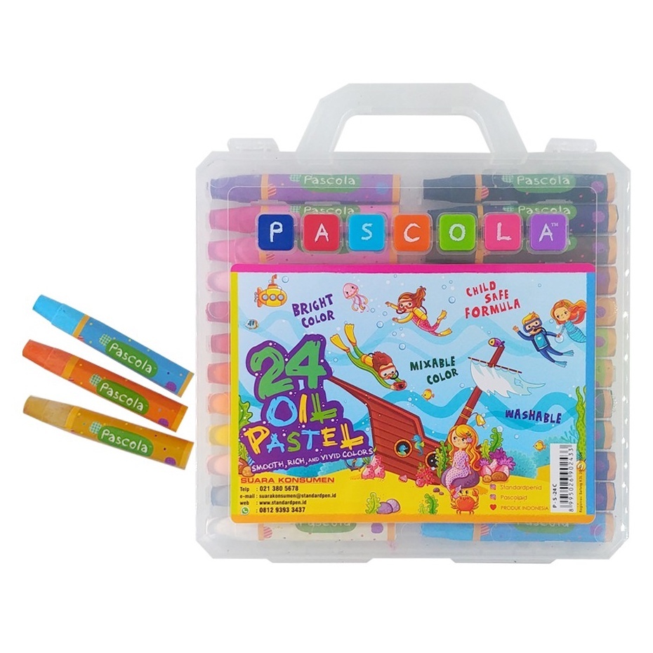 

Standard Pascola Oil Pastel 24 / Set ( Crayon / Pewarna / Coloring )