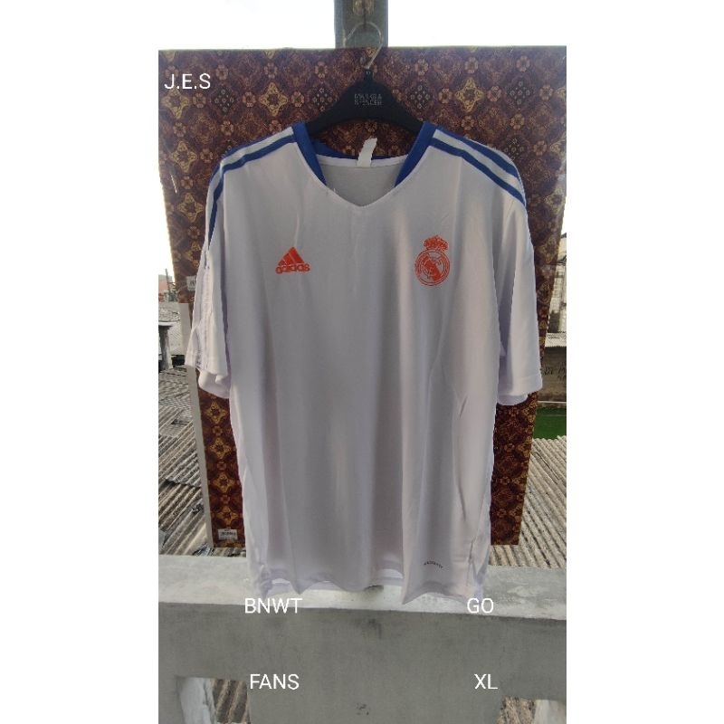 Jersey REAL MADRID TRAINING PUTIH 21/22