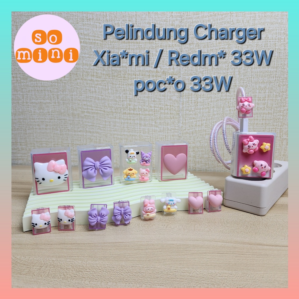 Pelindung Charger Hp XIAOM* REDM* POC* 33W | Set 5 Item Pelindung Kepala Charger SM21