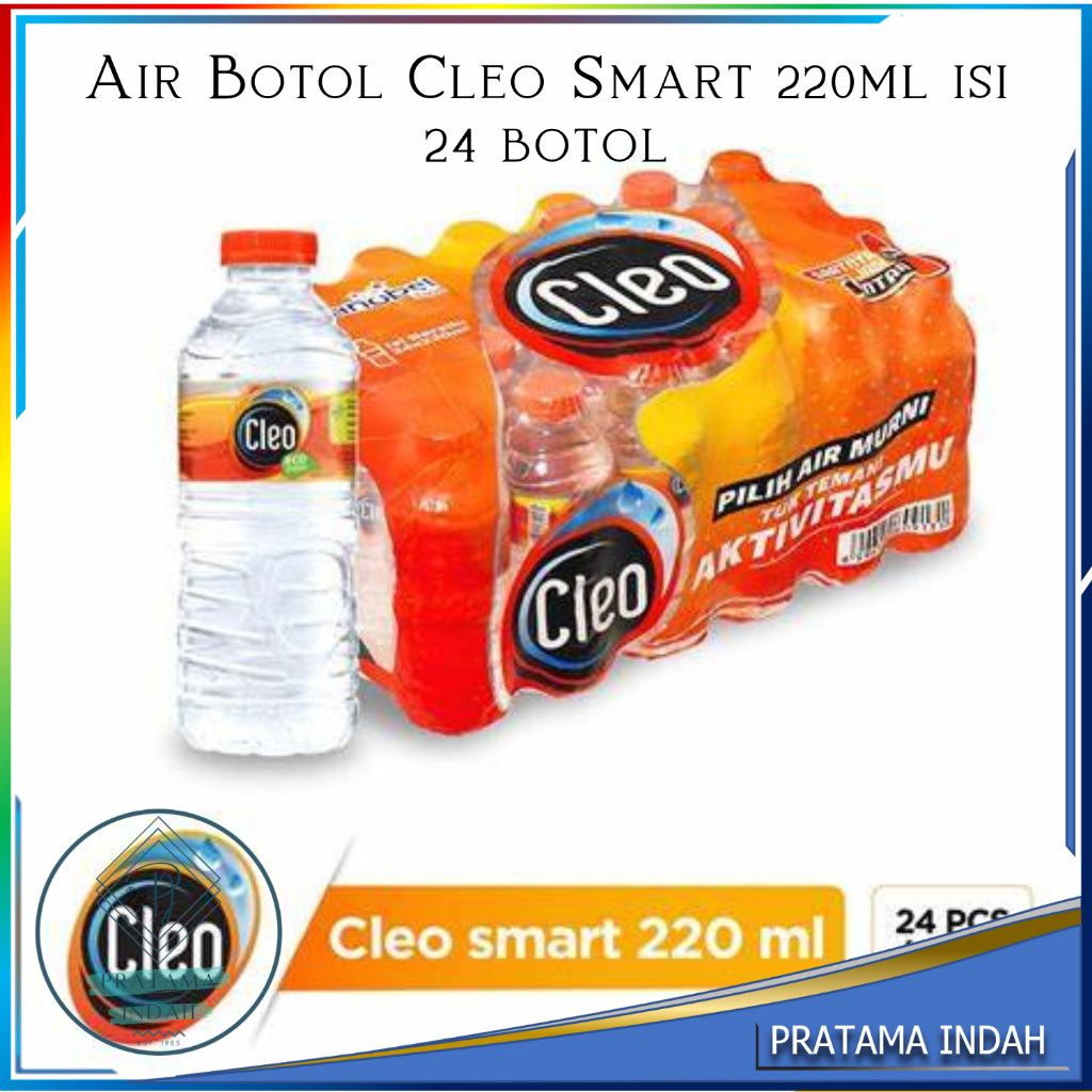 

CLEO BOTOL MINI 220 ML ISI 24 BOTOL - AIR MINERAL CLEO SMART 220ML