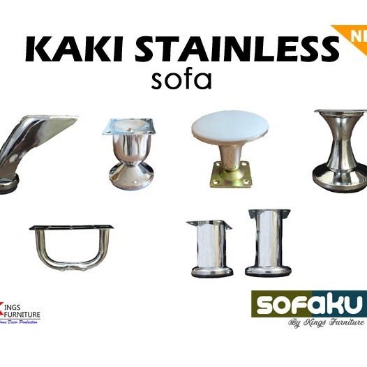 Free Ongkir Kaki Besi Sofa  Kaki Stainless Steel Kaki Tabung Chrome Kaki Lemari Kaki Meja Besi kaki 