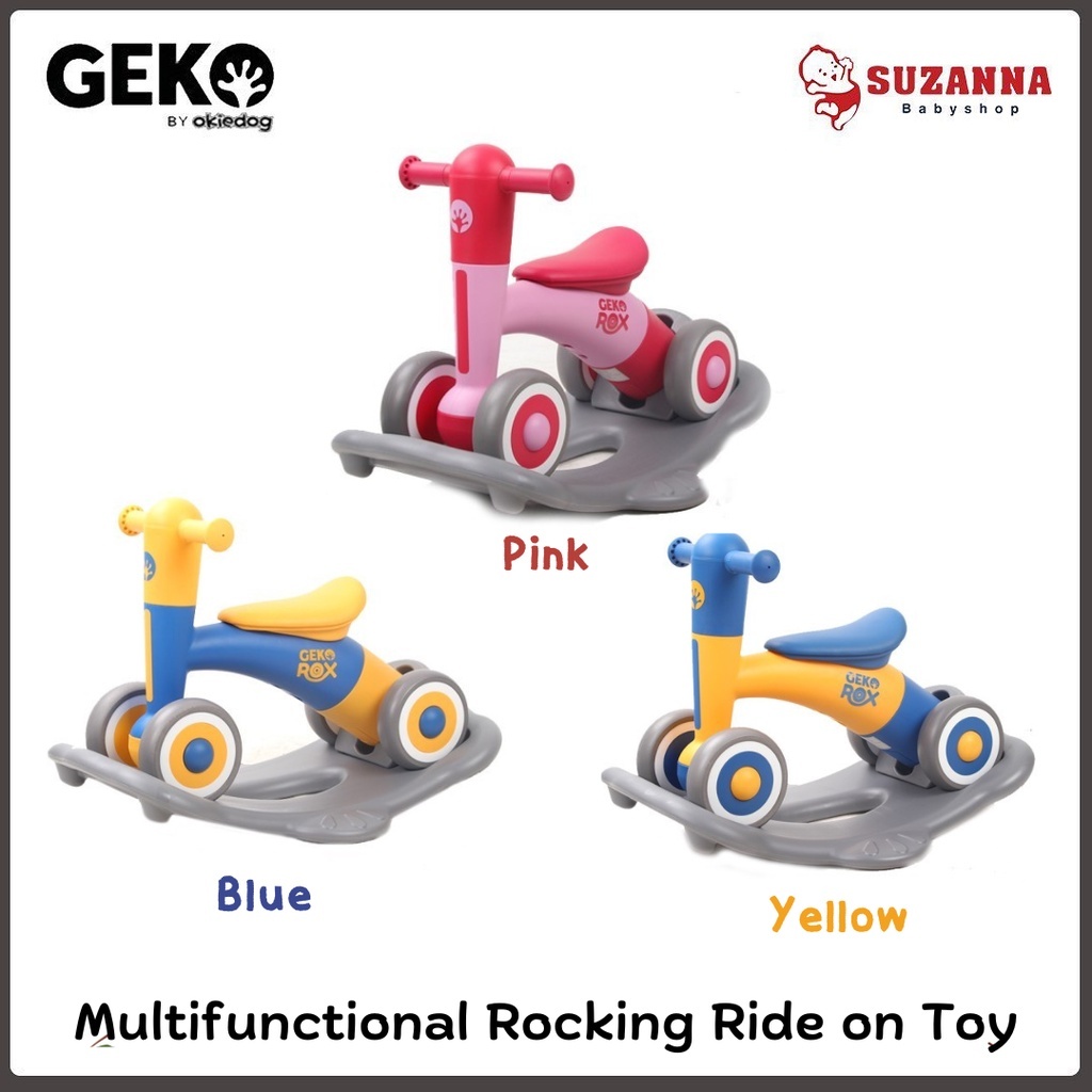 Geko Rox Rocking Ride On Toy - Mainan Sepeda Anak