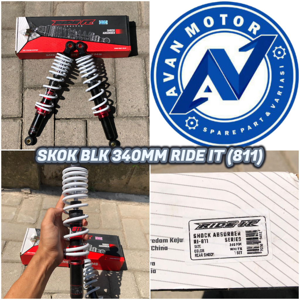 SKOK BELAKANG 280MM 340MM RIDE IT (868) (811) SKOK BELAKANG MERK RIDE IT
