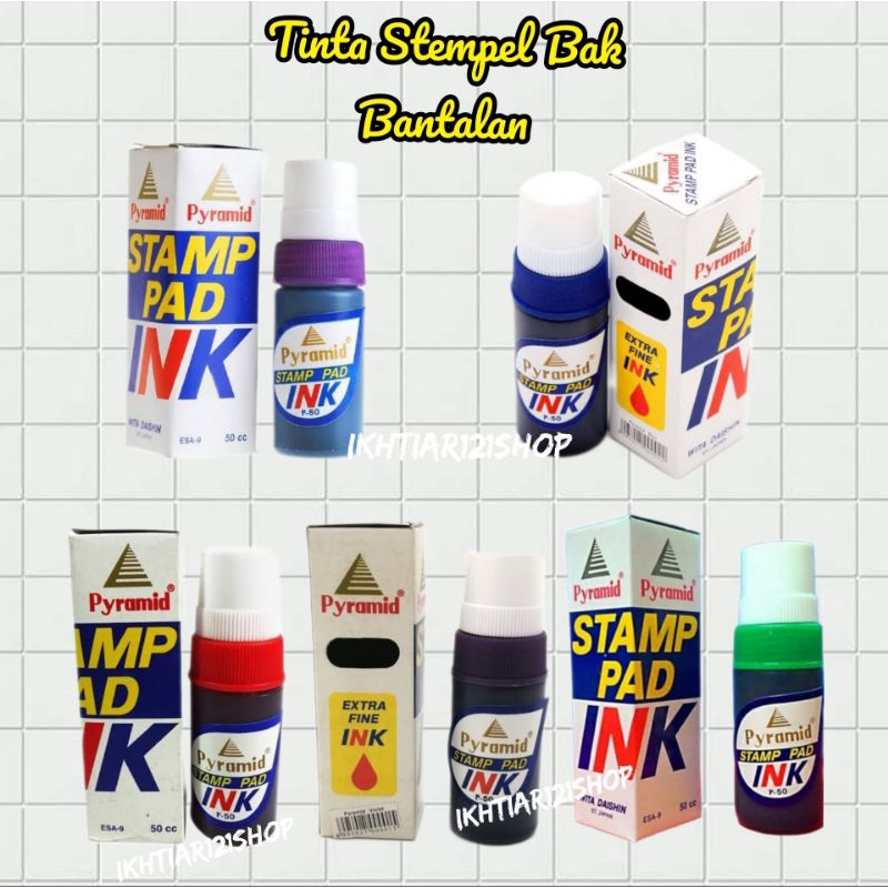 

Tinta Stempel Bantalan Tinta isi Ulang Bak Stempel isi 50 cc