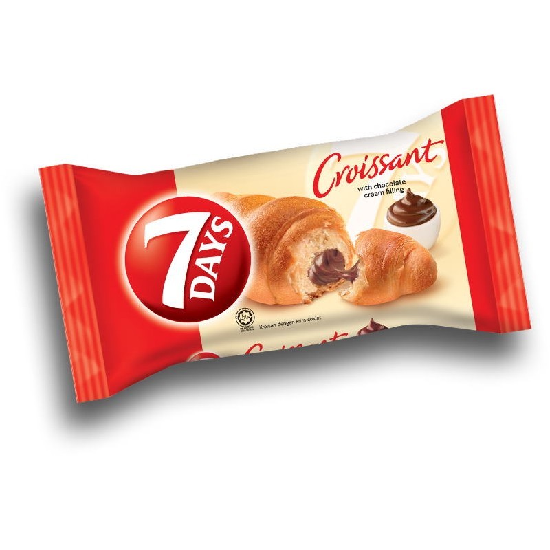 

7 Days Croissant Chocolate (1 Pack isi 3 Pcs)