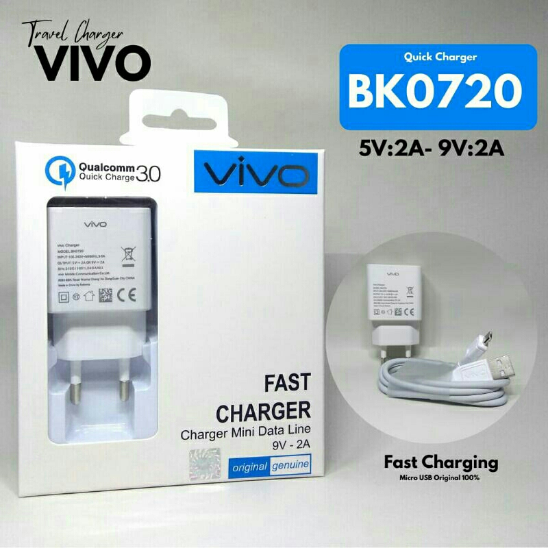 CHARGER VIVO FAST CHARGING ORIGINAL USB MIRCO & USB TYPE C
