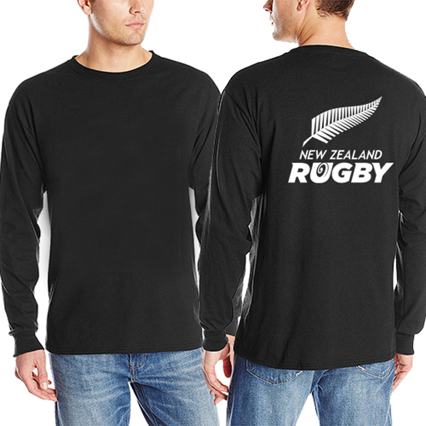 Kaos New Zealand All Blacks Rugby Tshirt 100% Cotton | Tangan Pendek & Tangan Panjang