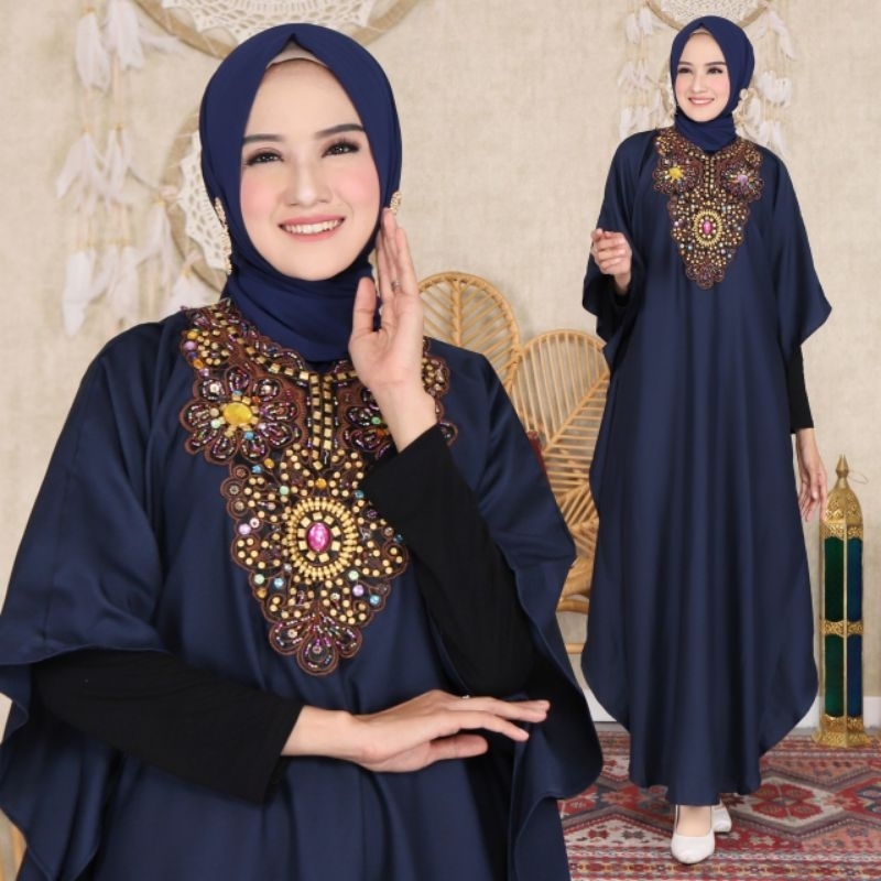Kaftan Wanita TERBARU 2024 Baju Pesta Alila Kaptan Wanita Fashion Muslim Kondangan Brukat Mewah Eleg