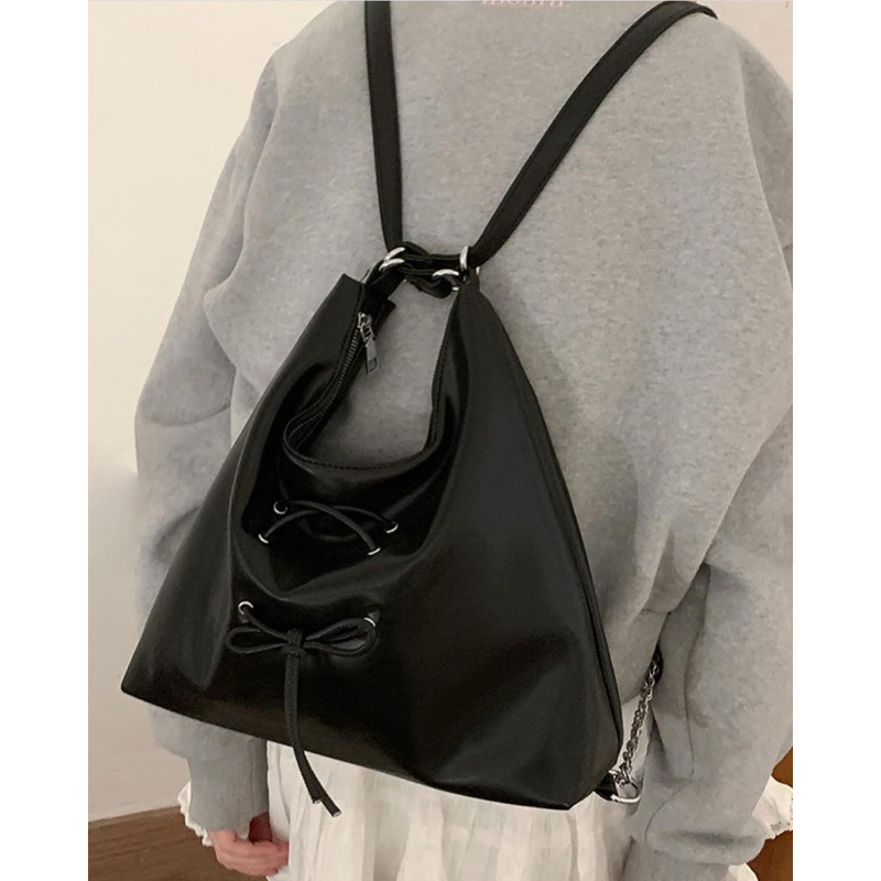 [READY STOCK] ISLA BOW BAG tas ransel selempang pita ribbon coquette lucu gaya model wanita korea