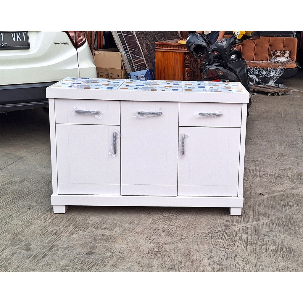 Meja dapur kompor minimalis Meja Dapur  Pintu Tiga