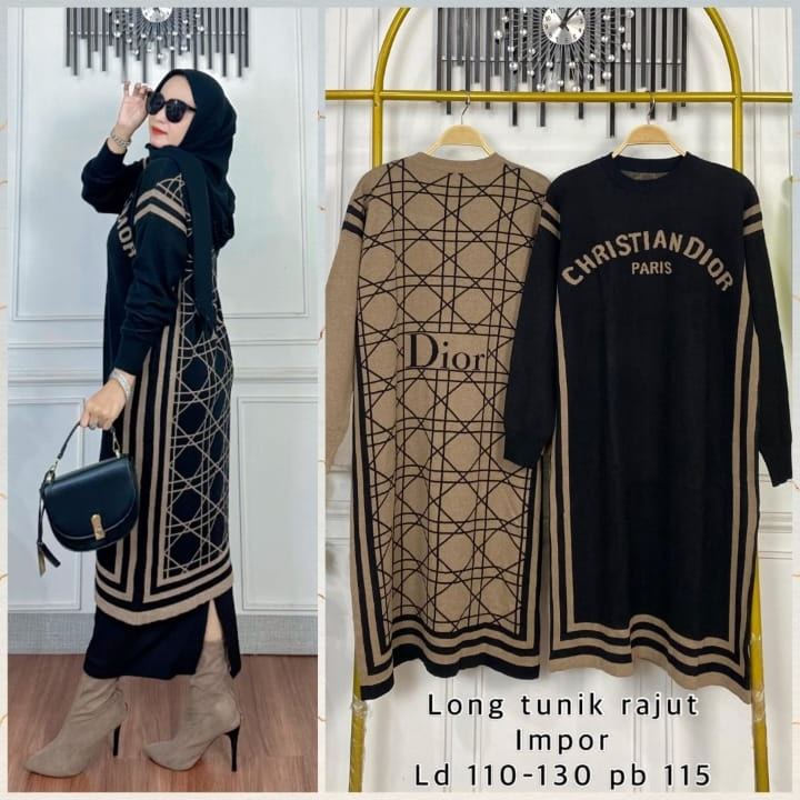 long tunik rajut ramly jumbo bigsize