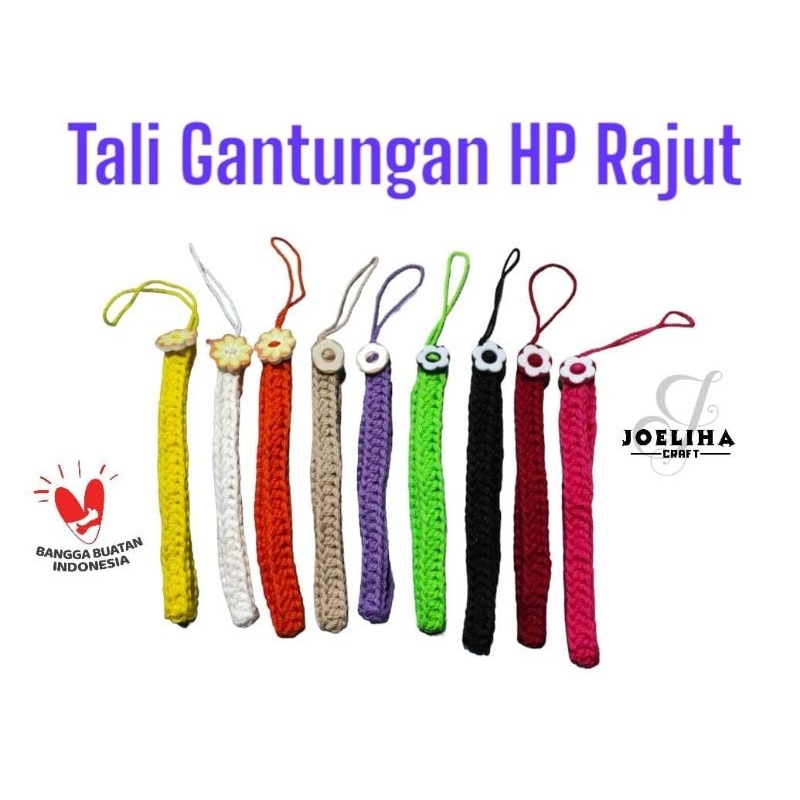 tali gantungan hp rajut