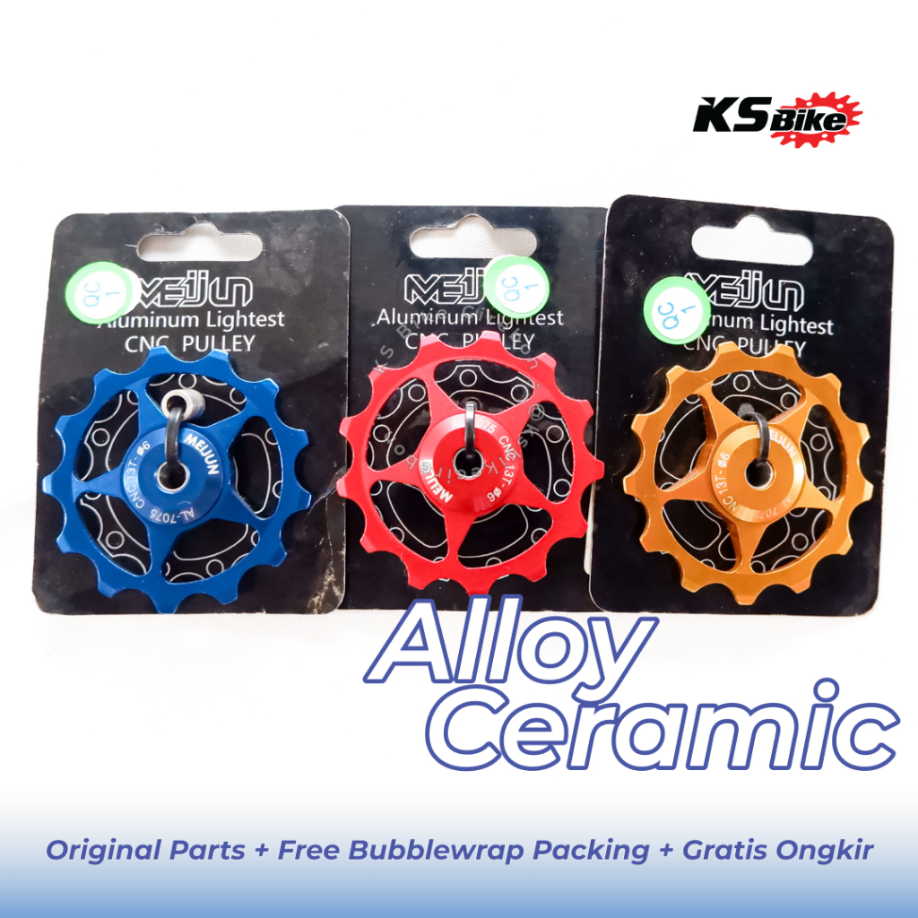 Pulley RD 13T Meijun Roda RD Sepeda Bearing Wheel Guide RD Sepeda Gunung Lipat MTB