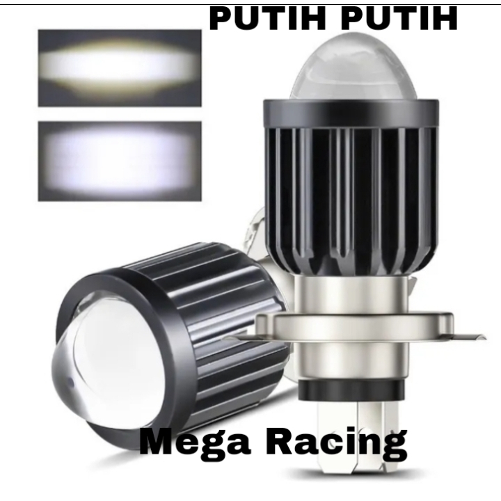 Lampu led laser bholam laser kaki 3 h4 mobil motor H-4 Waterproof LAMPU UTAMA LASER H4 MOTOR MOBIL V