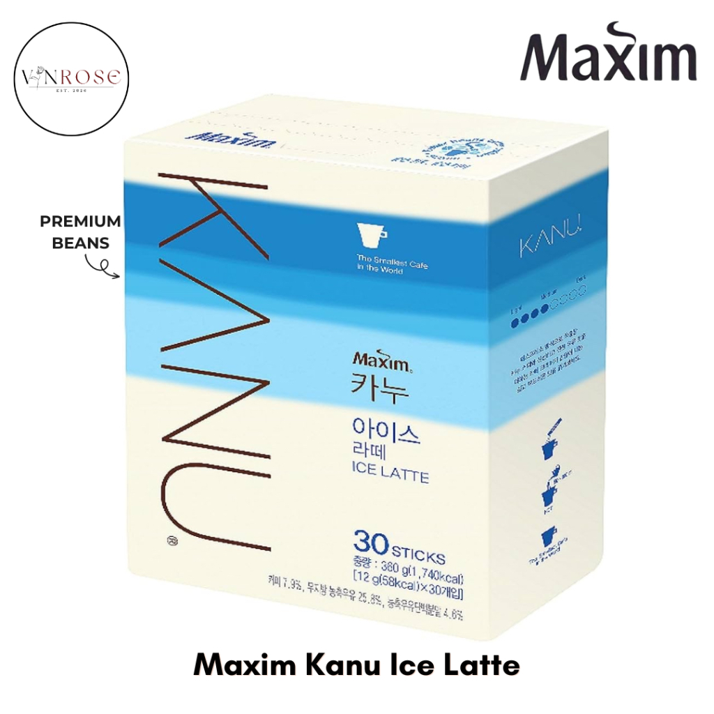 

[30 Sachet] Maxim Kanu Ice Latte Kopi Kemasan Korea Maxim Coffee