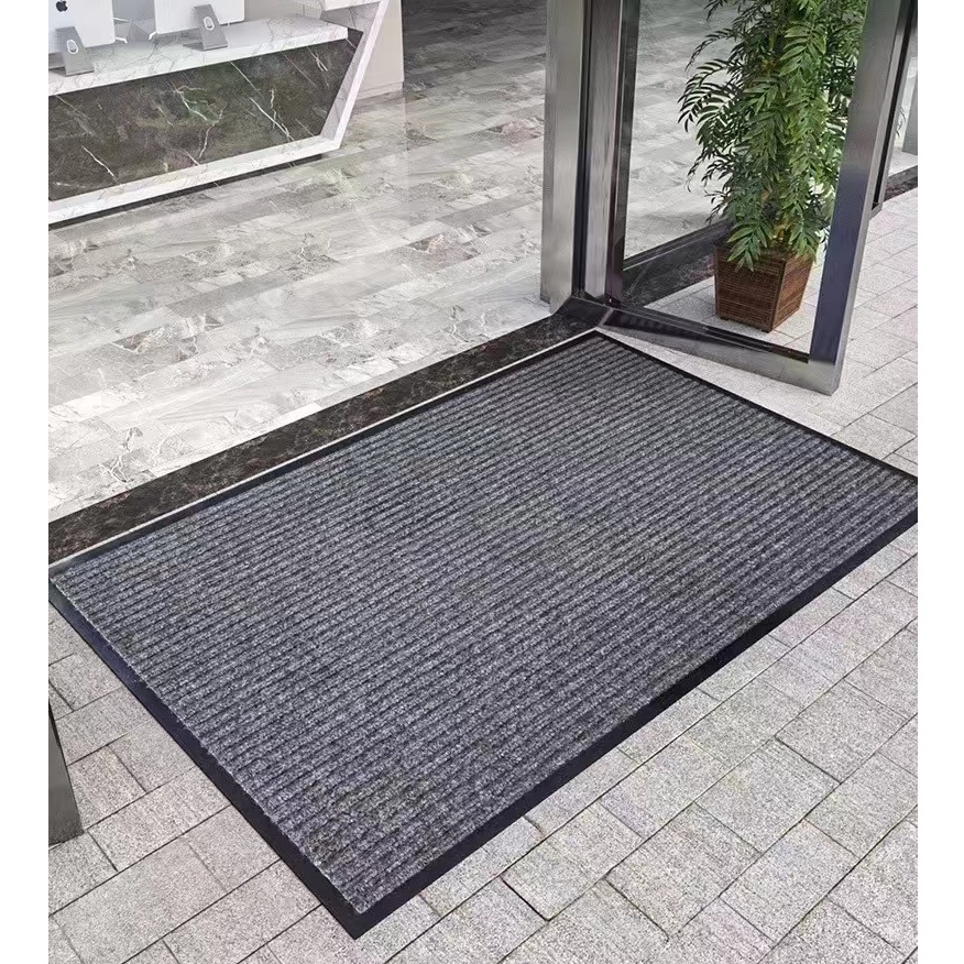 Keset Kaki karet Anti Slip  Karpet Lantai Karet PVC 6 X 9 Hitam