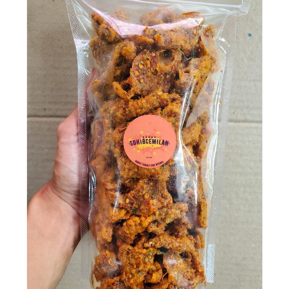 

Hot Sale Keripik Kulit Ayam Crispy Pedas Daun Jeruk 12kg