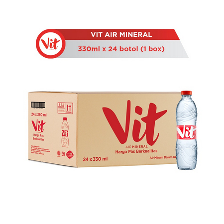 

VIT AIR MINERAL 330ml x 24 BOTOL (KHUSUS SAMEDAY INSTANT)