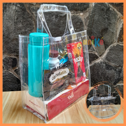 

Tas MIka UK 25x12x25 Polos Transparan Souvenir Goodie Bag Bingkisan Ulang Tahun Anak Hampers Bridesmaids