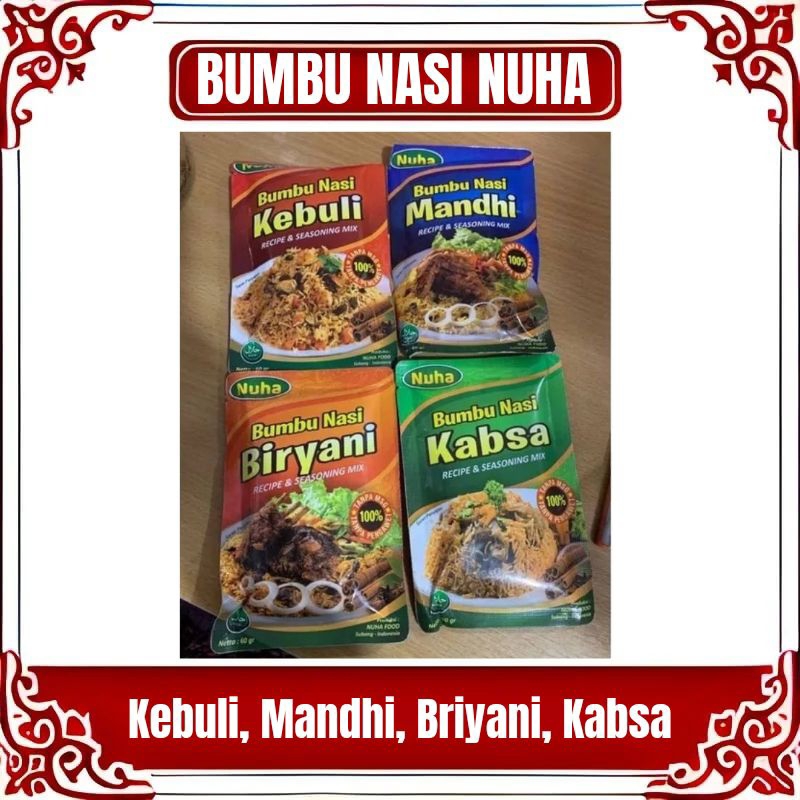 

BUMBU NASI NUHA / KEBULI / MANDHI / BRIYANI / KABSA