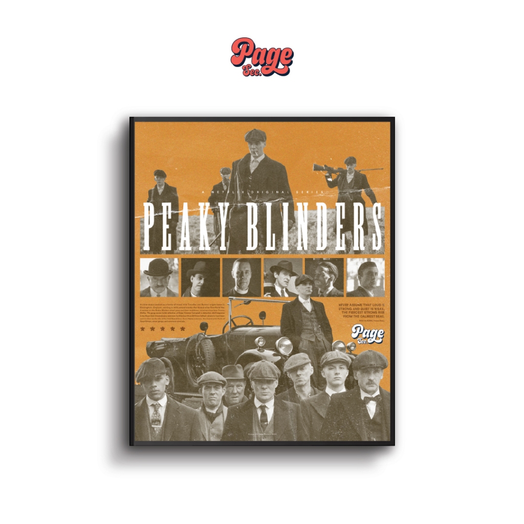 Poster Film - Movie -  Peaky Blinders - Frameblock