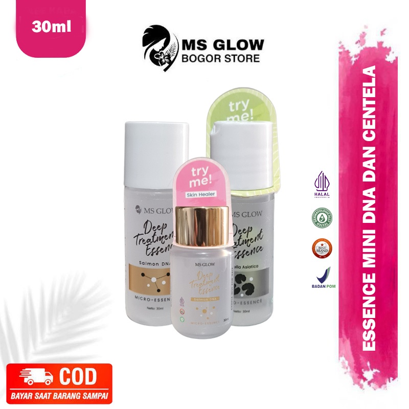MS Glow Deep Treatment Essence Centela mini - Deep Treatment Essence Salmon DNA mini