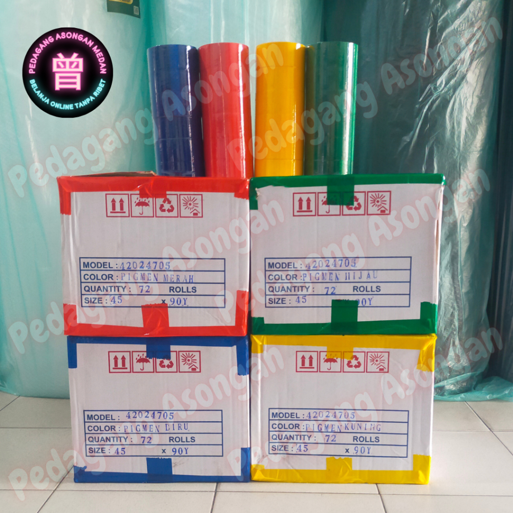 

Lakban Warna Warni 45mm 90yard (1 Slop 6 Pcs)