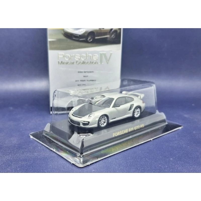 Porsche 911 GT2 RS Silver 1:64 kyosho